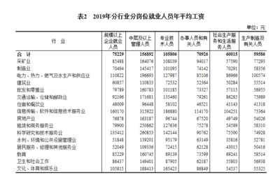 2019年全國規(guī)上企業(yè)就業(yè)人員年平均工資增長10%，軟件和信息技術(shù)服務(wù)業(yè)投資與管理成亮點